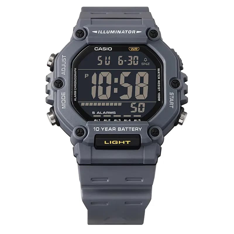 Casio Sports Youth Digital Black Dial Men's Watch | AE-1600H-8BV