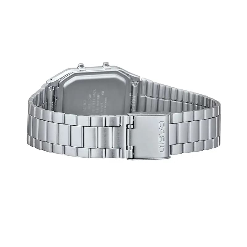 Casio Vintage AQ-230A-7AMQY Dual Time Silver Dial Watch