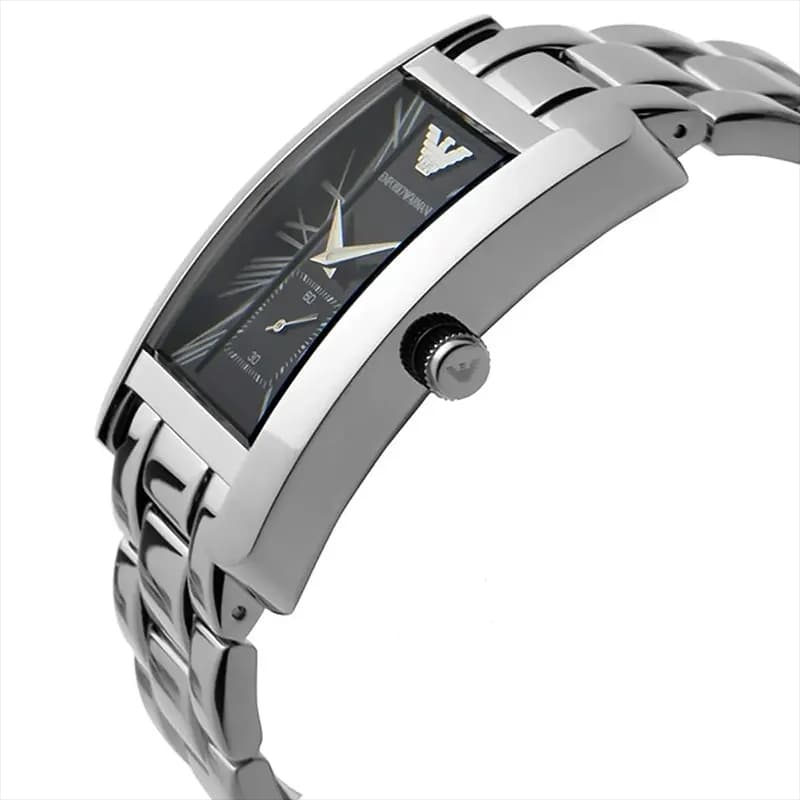 Emporio Armani Classic Black Dial Couple Watch | AR0156 | AR0157