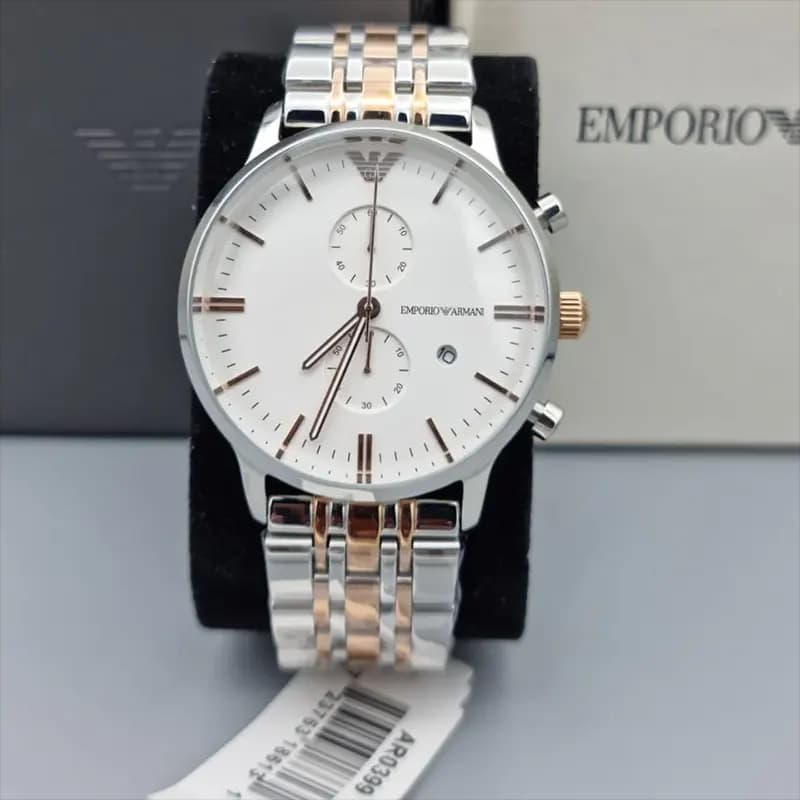 Emporio Armani Gianni Two-tone Couple Watch | AR0399/AR11537