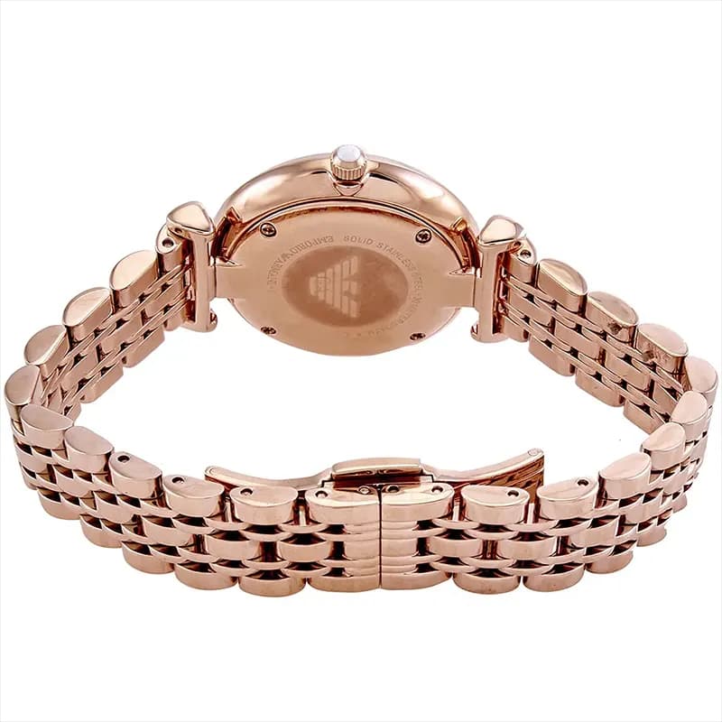 Emporio Armani Gianni T-Bar White Dial Ladies Watch | AR11244