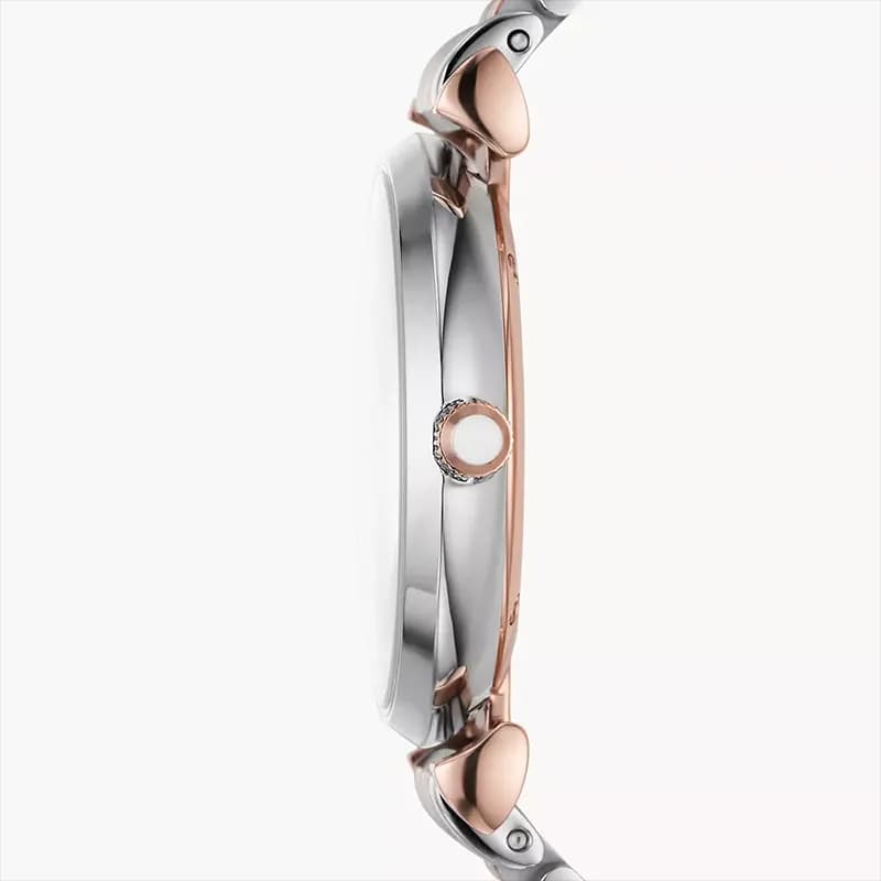 Emporio Armani Silver Dial Two-tone Ladies Watch | AR11537