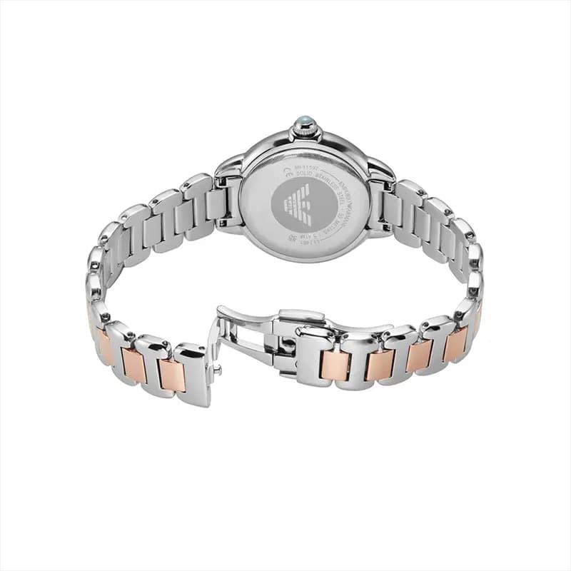 Emporio Armani Mia Light Blue Dial Two-Tone Ladies Watch | AR11597