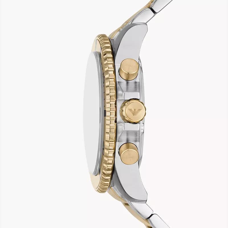 Emporio Armani World Explorer Chronograph Cream Dial Men's Watch | AR11606