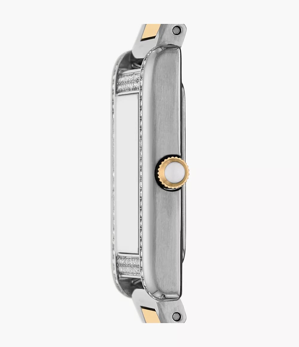 Emporio Armani Genni Mother Of Pearl Two-tone Ladies Watch | AR11642