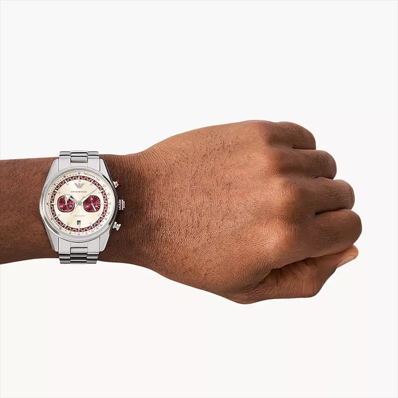 Emporio Armani Racer Chronograph Two-tone Dial Men's Watch | AR11645