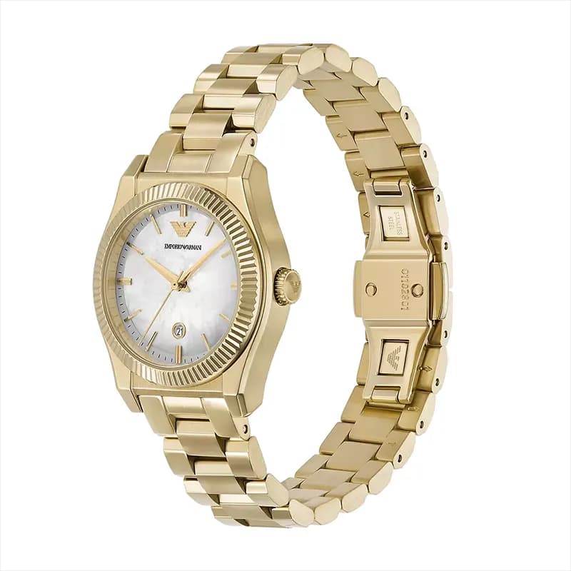 Emporio Armani Federica White MOP Dial Ladies Watch | AR11657