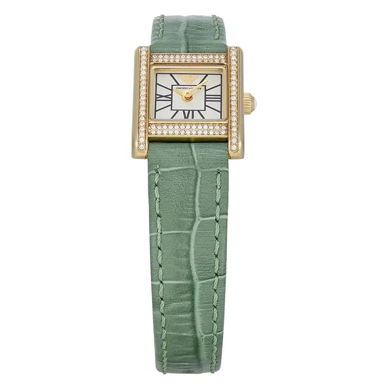 Emporio Armani Ganni Crystals Decorated Champagne Dial Ladies Watch | AR11661