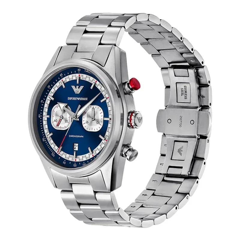 Emporio Armani Racer Chronograph Blue Dial Men's Watch | AR11676
