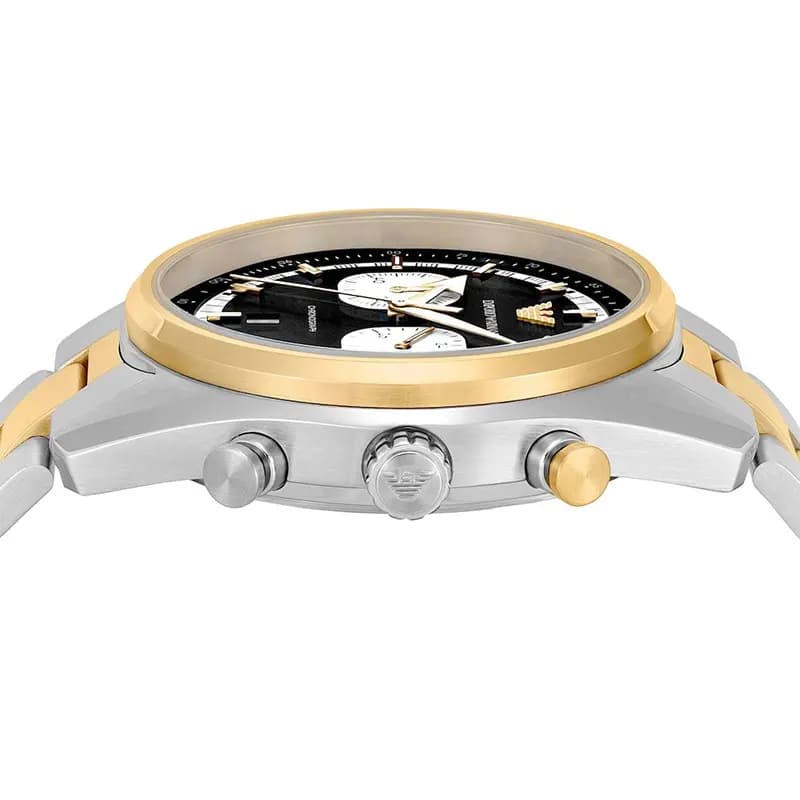 Emporio Armani Racer Chronograph Black Dial Men's Watch | AR11678
