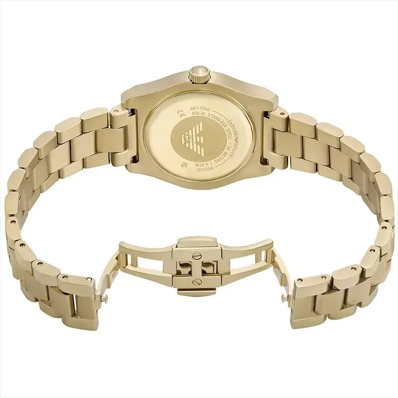 Emporio Armani Federica Brown Dial Ladies Watch | AR11700