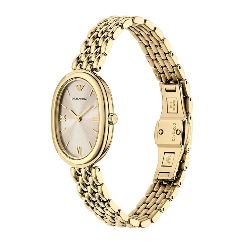 Emporio Armani Sinfonia Champagne Dial Ladies Watch | AR11707