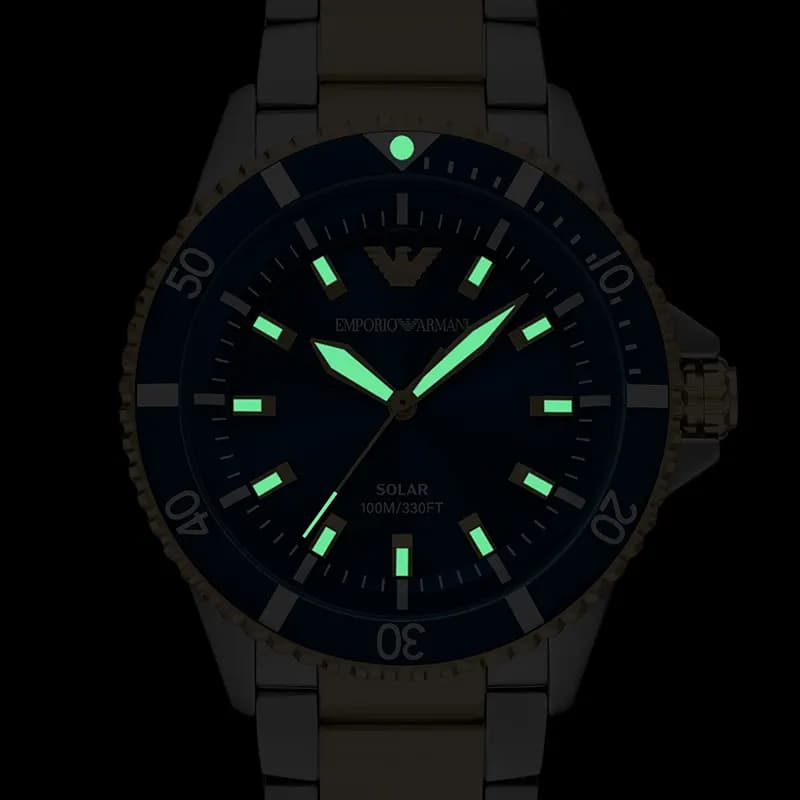 Emporio Armani World Explorer Blue Dial Men's Watch | AR11738