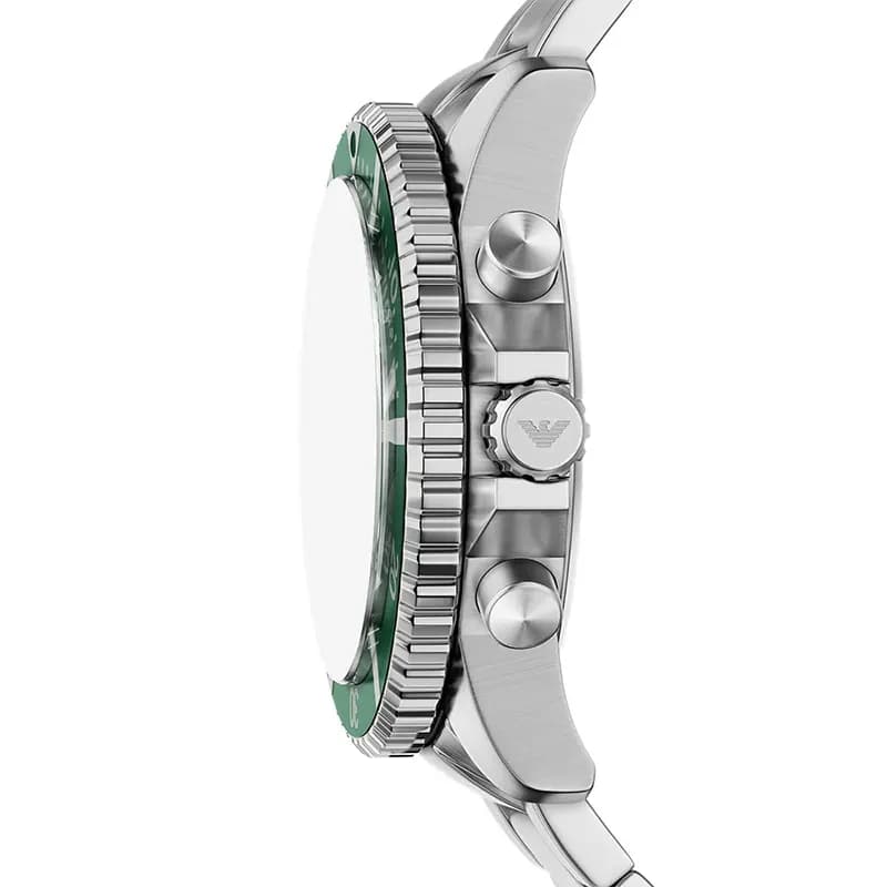 Emporio Armani World Explorer Chronograph Green Dial Men's Watch | AR11741