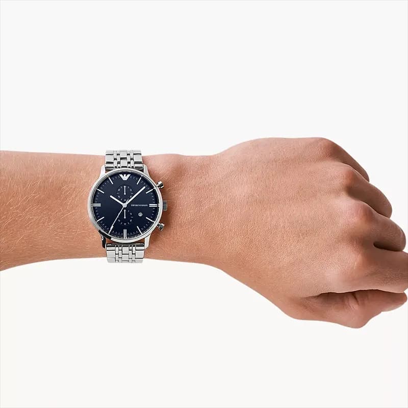 Emporio Armani Gianni Chronograph Blue Dial Men's Watch | AR1648