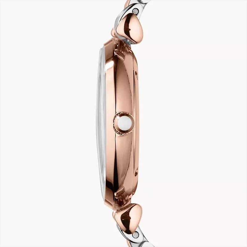 Emporio Armani MOP White Dial Two-tone Ladies Watch | AR1683