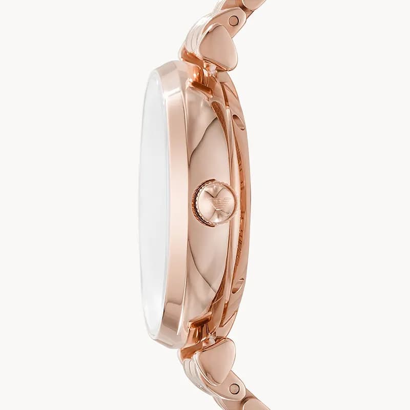Emporio Armani Automatic Crystal Silver Dial Ladies Watch | AR60023