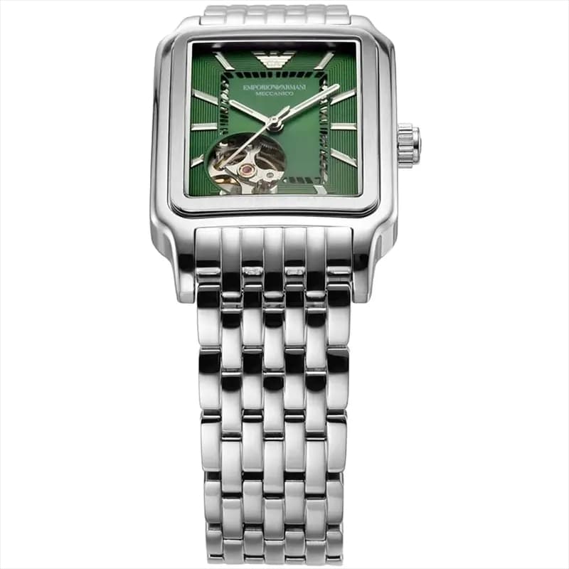 Emporio Armani Meccanico Green Dial Automatic Men's Watch | AR60067