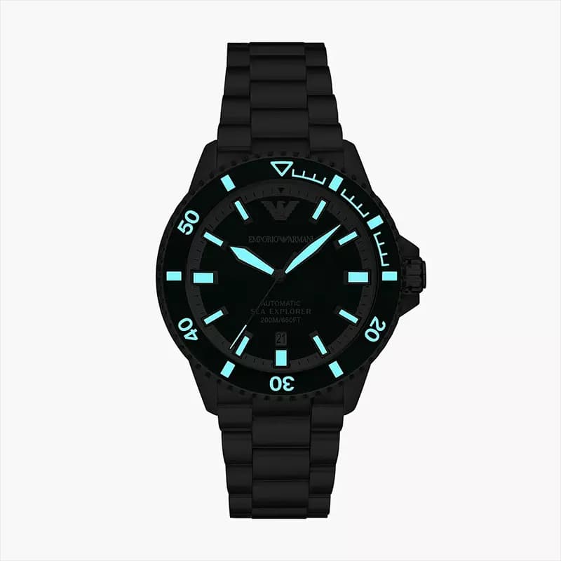 Emporio Armani Sea Explorer Automatic Green Dial Men's Watch | AR60080