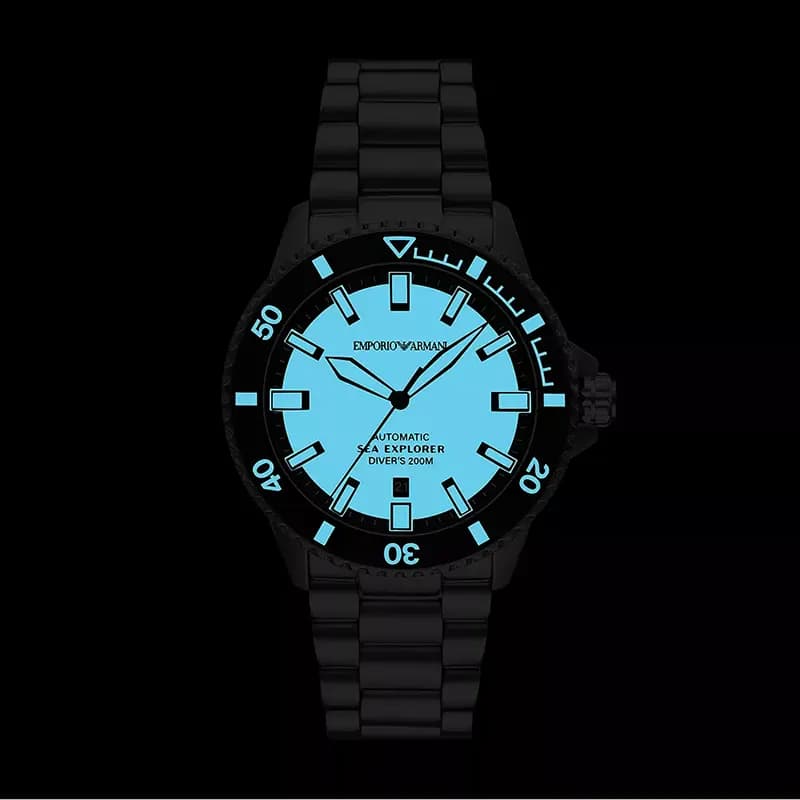 Emporio Armani Sea Explorer Automatic Super-LumiNova® Dial Men's Watch | AR60083