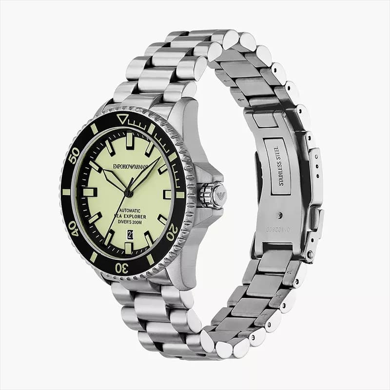 Emporio Armani Sea Explorer Automatic Super-LumiNova® Dial Men's Watch | AR60083