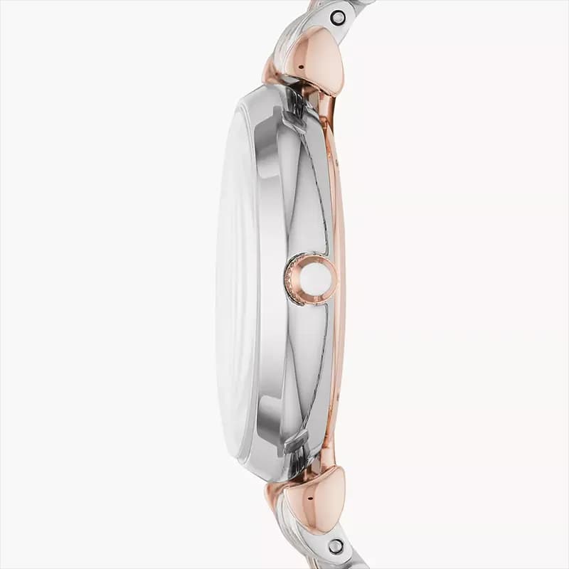Emporio Armani White Mop Dial Two-tone Ladies Watch | AR80037