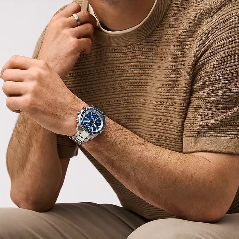 Fossil Autocross Multifunction Blue Dial Men’s Watch | BQ2869