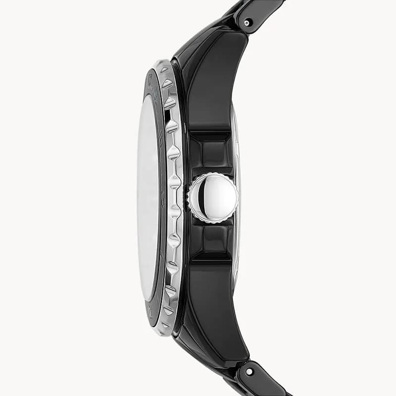 Fossil FB-01 Ceramic Black Dial Ladies Watch | CE1108