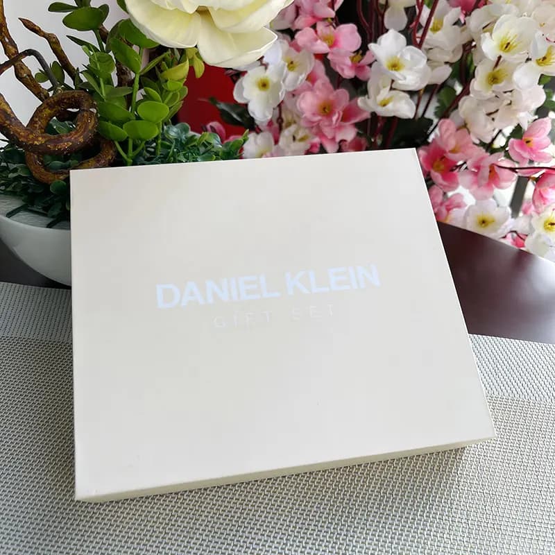 Daniel Klein Gift Set For Women With Silver Watch
