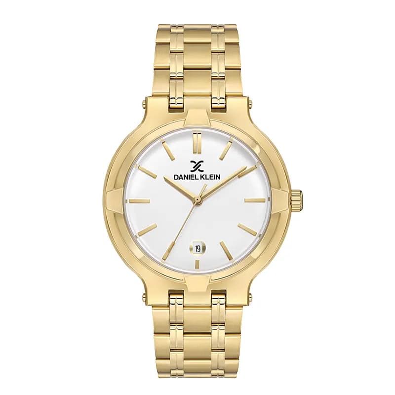 Daniel Klein White Dial Gold-tone Couple Set | DK.1.13908-3 secondary view