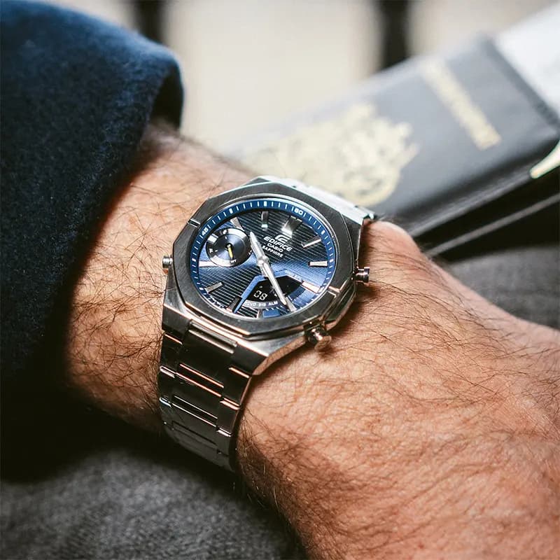 Casio Edifice Smartphone Link Bluetooth Blue Dial Men’s Watch | ECB-S10D-2A