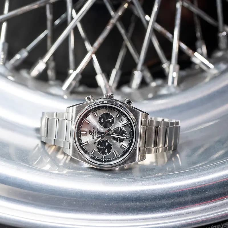 Casio Edifice Motorsports Chronograph Panda Dial Men's Watch | EFB-730D-7AV