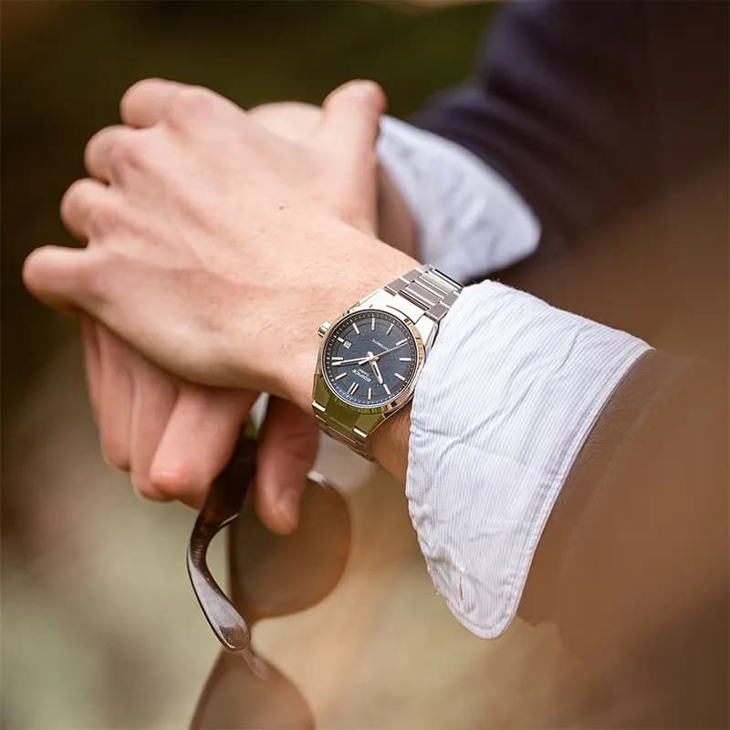 Casio Edifice Automatic Electroformed Textured Blue Dial Men's Watch | EFK-110D-2A