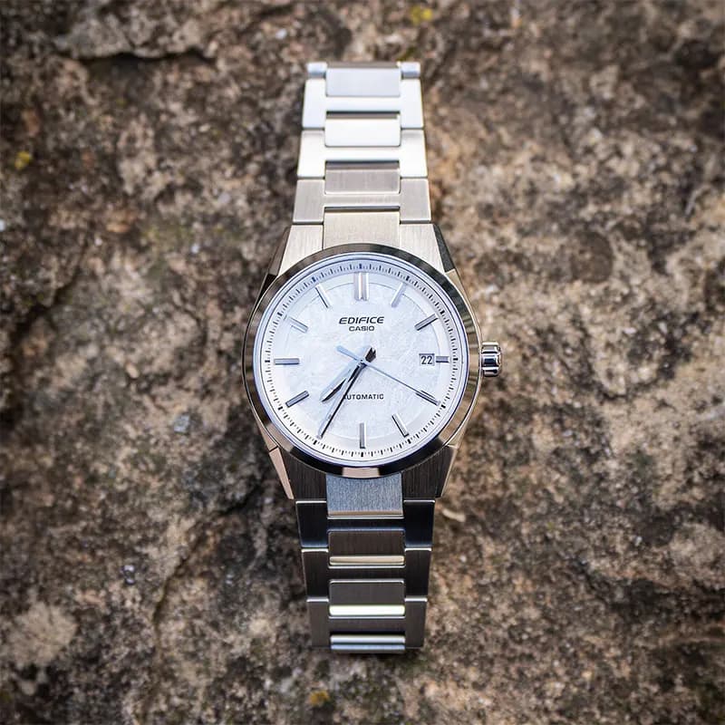 Casio Edifice Automatic Electroformed Textured Silver Dial Men's Watch | EFK-110D-7A