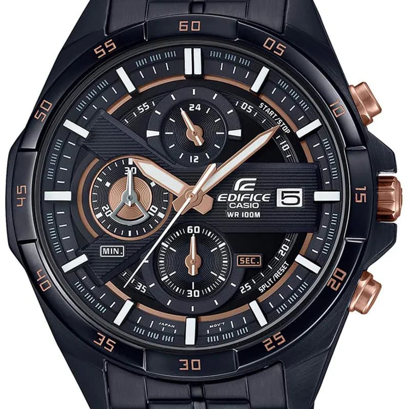Casio Edifice Multi Layered Black Dial Men's Watch | EFR-556DC-1AV