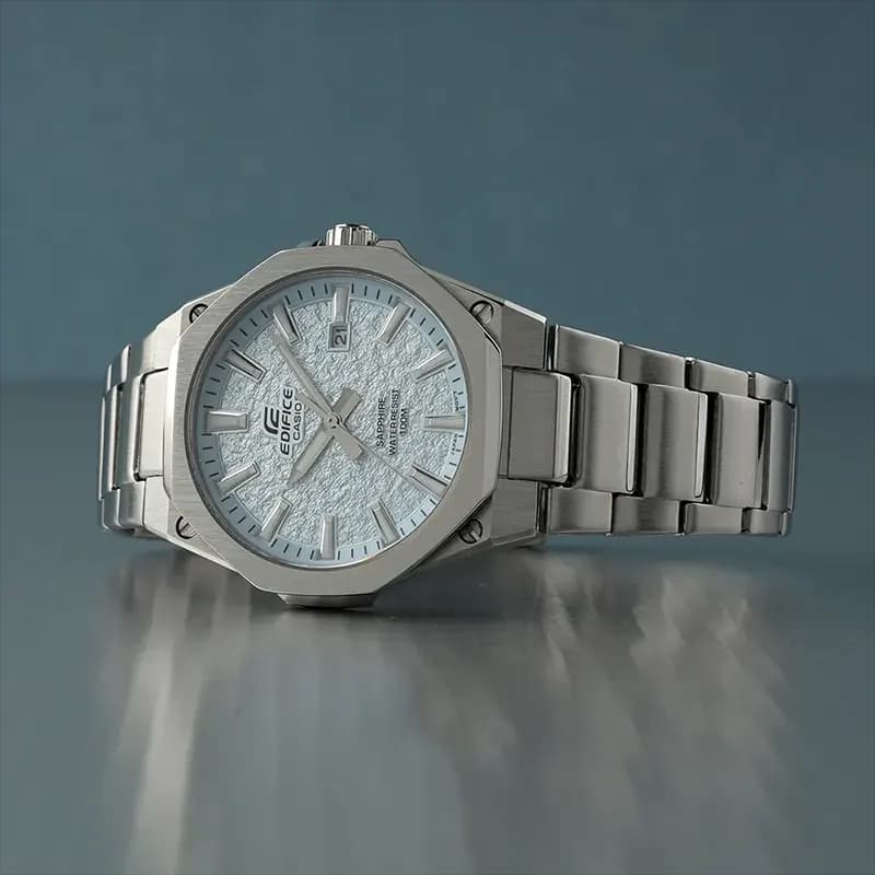 Casio Edifice EFR-S108DE-2AV Textured Ice Blue Dial Men's Watch