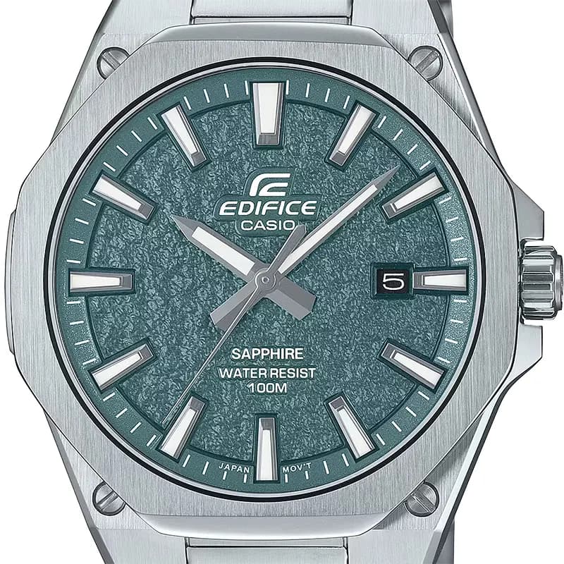 Casio Edifice EFR-S108DE-3AV Textured Green Dial Men's Watch
