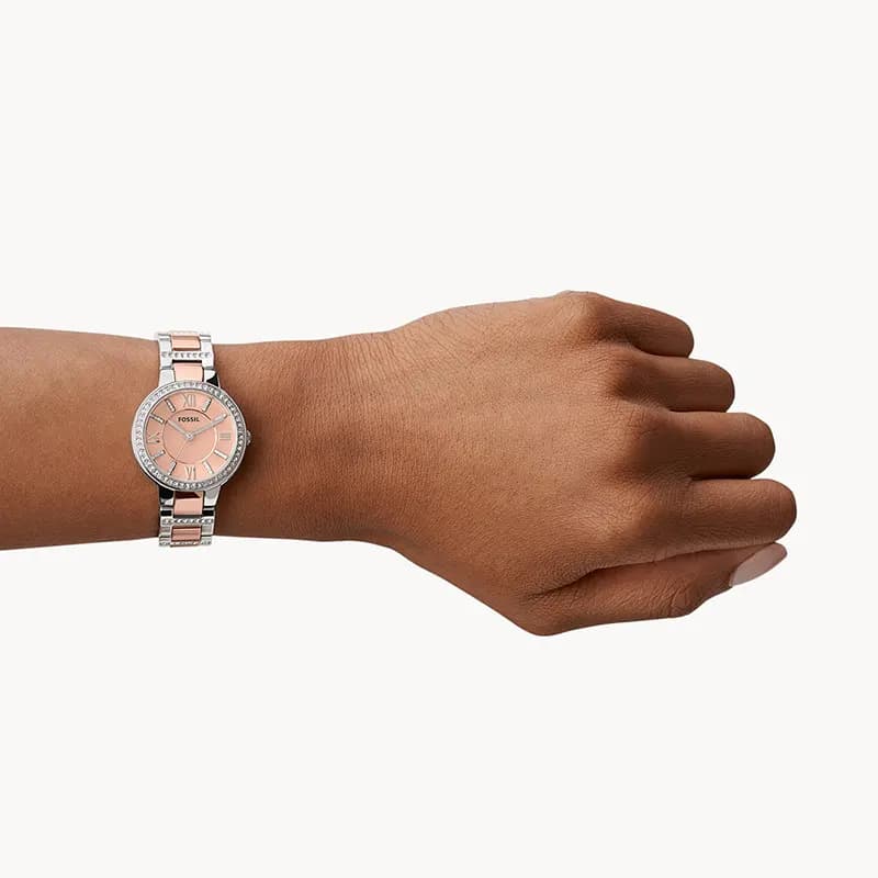 Fossil Virginia Two-Tone Ladies Watch | ES3405