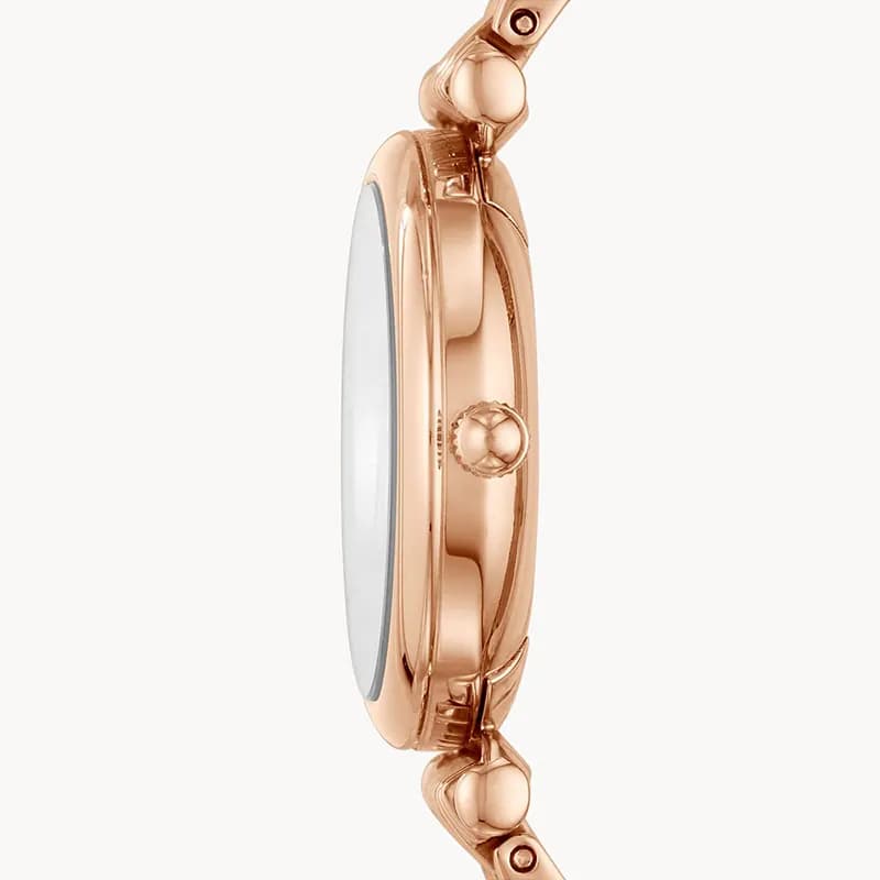 Fossil Carlie Blue Dial Rose Gold-tone Ladies Watch | ES4522