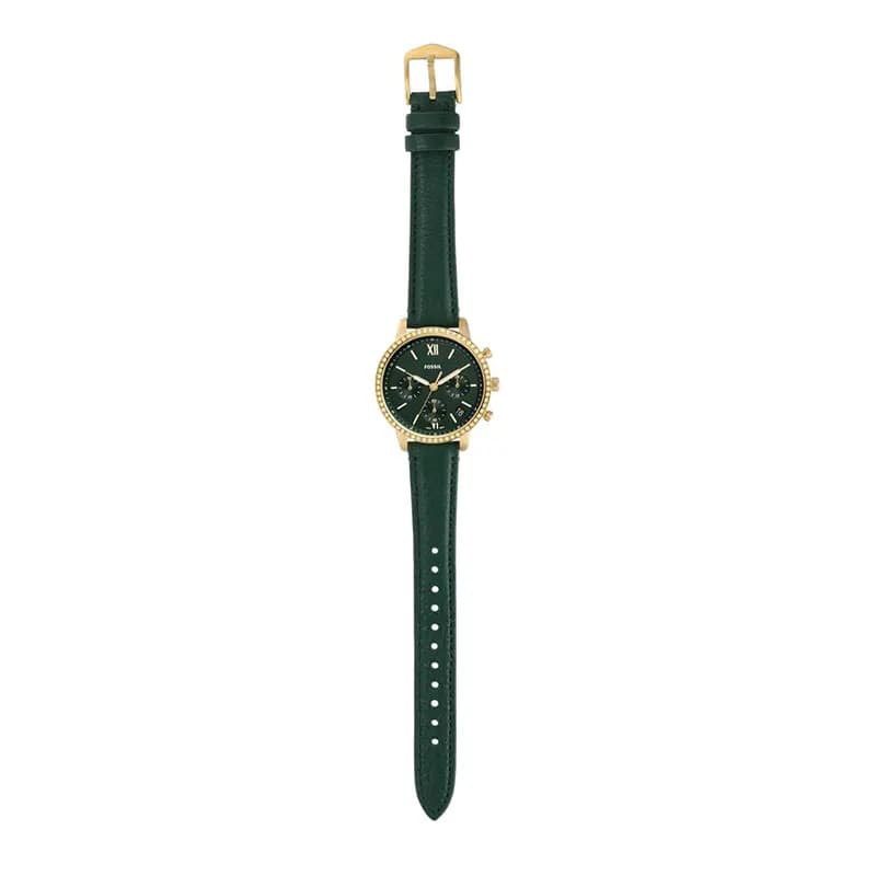 Fossil Neutra Chronograph Green Dial Leather Ladies Watch | ES5239