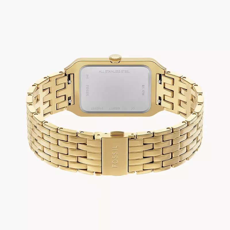Fossil Raquel Black Mother of Pearl Dial Gold-Tone Ladies Watch | ES5417