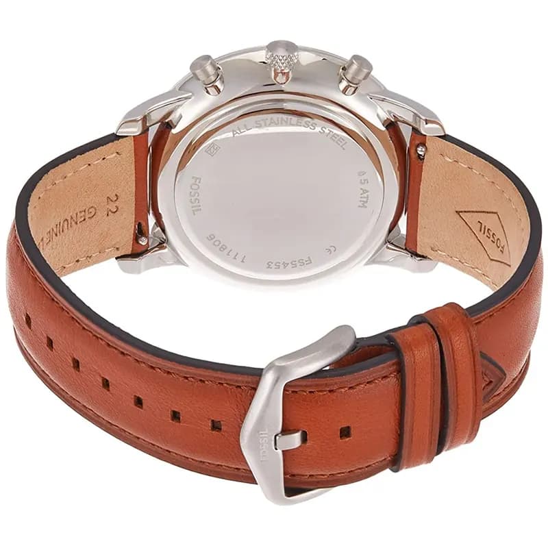 Fossil Neutra Chronograph Brown Leather Men's Watch | FS5453