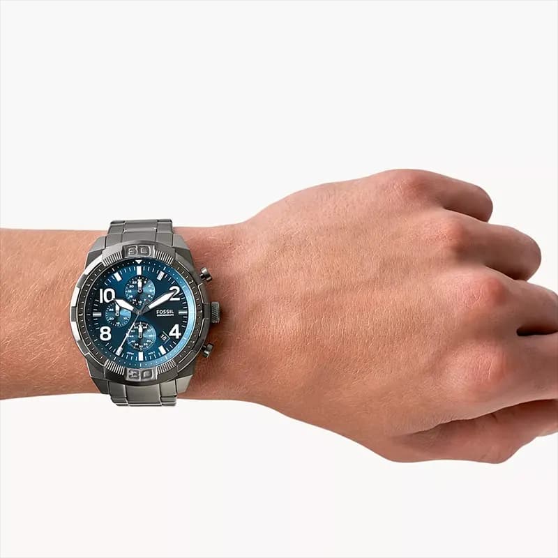 Fossil Bronson Chronograph Blue Dial Men's Watch | FS5711