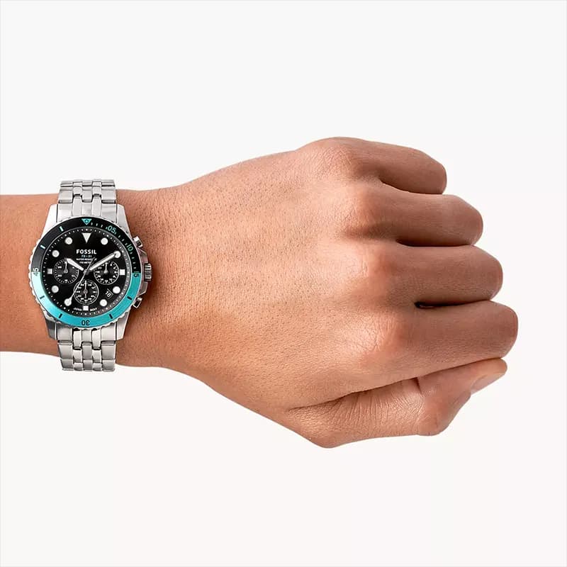 Fossil FB-01 Chronograph Black Dial Men's Watch | FS5827