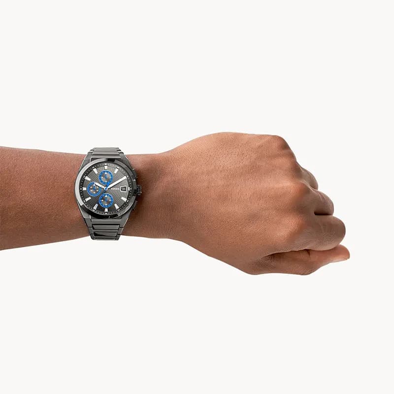 Fossil Everett Chronograph Grey Dial Men's Watch | FS5830
