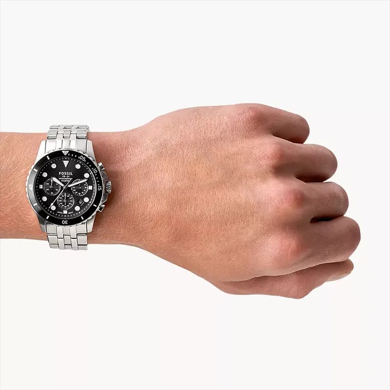 Fossil FB-01 Chronograph Black Dial Men's Watch | FS5837
