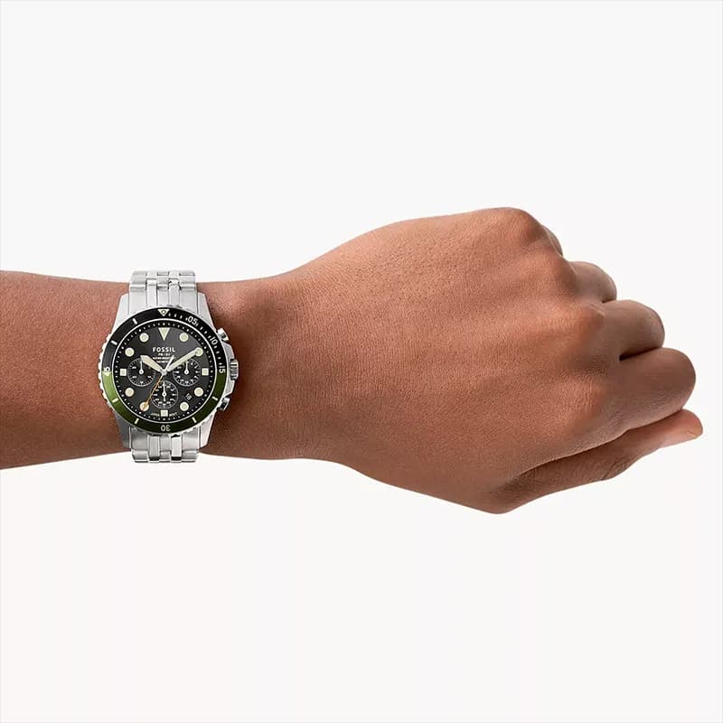 Fossil FB-01 Chronograph Black Dial Men's Watch | FS5864