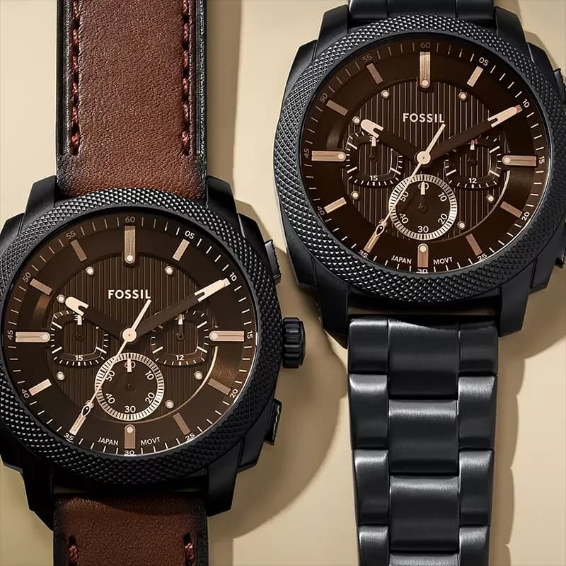 Fossil Machine Chronograph Black Dial Men's Watch | FS6097
