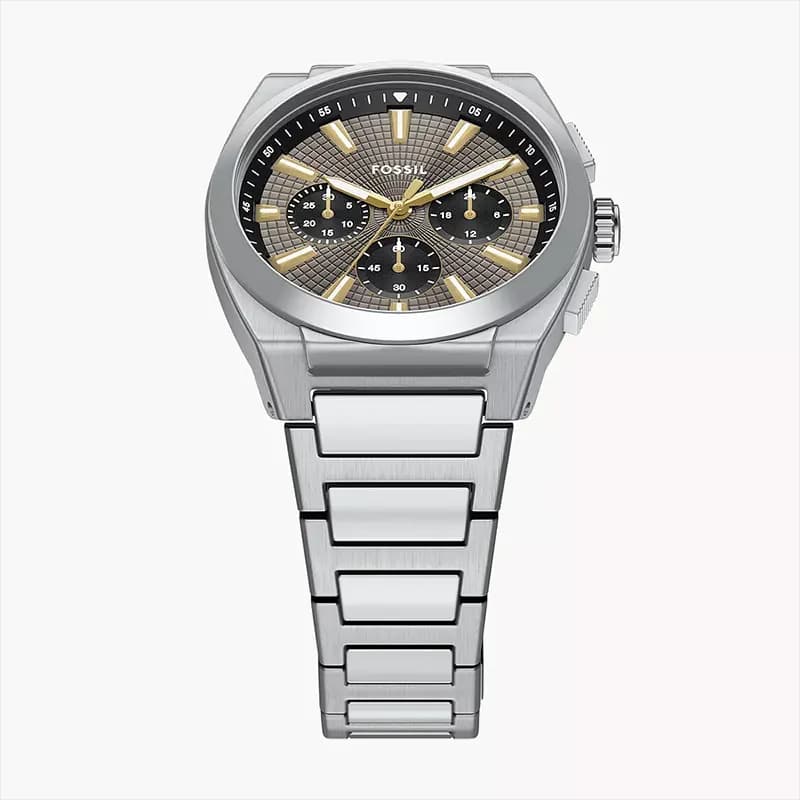 Test Fossil Everett Vintage Roadster-Inspired Chronograph Men's Watch | FS6128 secondary view