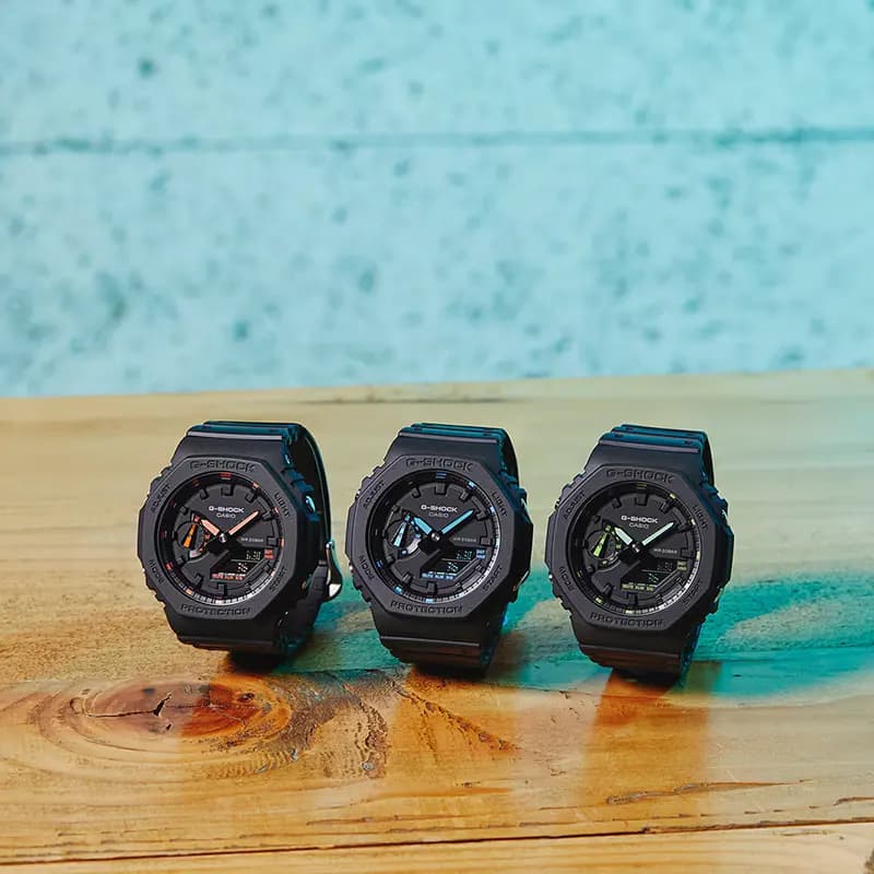 Casio G-Shock Carbon Core Guard Matte Black Men's Watch | GA-2100-1A2